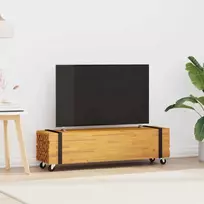 Televizoriaus stovas Ruda 110 x 30 x 30 cm Kieto teka medžio
