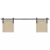 stumdomų spintelių durų komplektas 183 cm anglinis plienas
