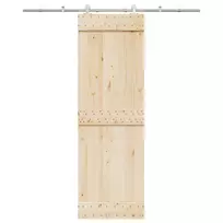 Stumdomų durų įrangos rinkinys, sidabr., 200cm, nerūd. plien.