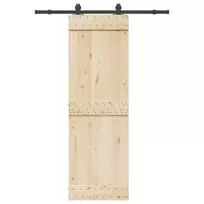 Stumdomų durų įrangos rinkinys, juodos sp., 152,5cm, plienas