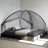 Tinklelis nuo uodų su durimis Mongolia, juodas , 200x180x135cm