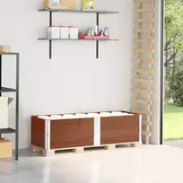Padėklų apvadai, 2vnt., rudi, 150x50cm, pušies medienos masyvas