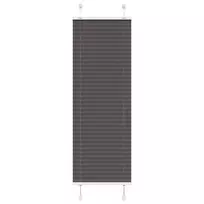Plisuota žaliuze juoda 40x100 cm audinio plotis 39,4 cm