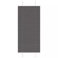 Plisuota žaliuze juoda 60x100 cm audinio plotis 59,4 cm