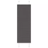Plisuota žaliuze juoda 45x100 cm audinio plotis 44,4 cm