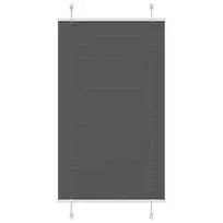Plisuota žaliuze juoda 75x100 cm audinio plotis 74,4 cm