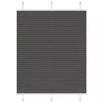 Plisuota žaliuze juoda 105x100 cm audinio plotis 104,4 cm