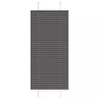Plisuota žaliuze juoda 55x150 cm audinio plotis 54,4 cm
