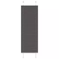 Plisuota žaliuze juoda 45x150 cm audinio plotis 44,4 cm