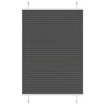 Plisuota žaliuze juoda 85x150 cm audinio plotis 84,4 cm