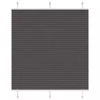 Plisuota žaliuze juoda 115x150 cm audinio plotis 114,4 cm