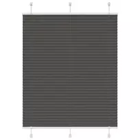 Plisuota žaliuze juoda 110x150 cm audinio plotis 109,4 cm