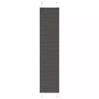 Plisuota žaliuze juoda 40x200 cm audinio plotis 39,4 cm