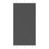 Plisuota žaliuze juoda 110x200 cm audinio plotis 109,4 cm