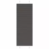Plisuota žaliuze juoda 80x200 cm audinio plotis 79,4 cm
