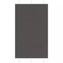 Plisuota žaliuze juoda 120x200 cm audinio plotis 119,4 cm