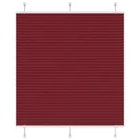 Plisuota žaliuze Bordo raudona 120x100 cm Audinio plotis