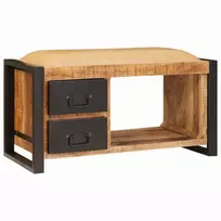 Laikymo suolas Ruda 80 x 35 x 40 cm Mango medienos masyvas