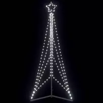 LED Kalėdų eglutė 483 LED Šalta Balta 240 cm