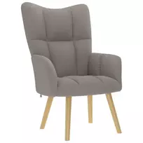 Poilsio kėdė, taupe spalvos, audinys