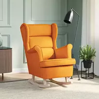 Supama kėdė Tamsiai geltona 74x90x102 cm Audinys