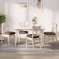 Sėdynių pagalvėlės 4 pcs Ruda 40 x 40 x 12 cm audinys