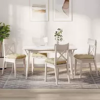 Sėdynių pagalvėlės 4 pcs Kreminė 40 x 40 x 12 cm audinys
