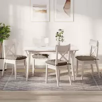 Sėdynių pagalvėlės 4 pcs Taupe 40 x 40 x 6 cm Mikropluoštas