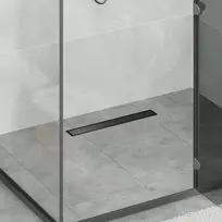 2 viename dušo nutekėjimas Juoda 60 cm Nerūdijantis plienas 304