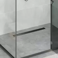 2 viename dušo nutekėjimas Juoda 80 cm Nerūdijantis plienas 304