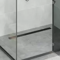 2 viename dušo nutekėjimas Juoda 100 cm