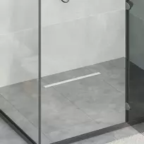 360° Dušo Nutekėjimas su Plonu Modeliu Sidabro 50 cm