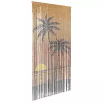Vabzdžių durų užuolaidos, palmės spaudinys, 100x220cm, bambukas