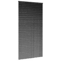 Vabzdžių durų užuolaidos, tamsiai pilkas, 100x220cm, bambukas