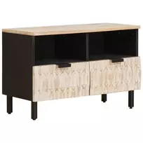 Televizoriaus spintelė Baltos skalbimo apdaila 70 x 33 x 46 cm