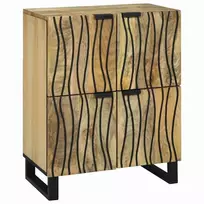 Komodas Ruda 60 x 33 x 75 cm mango medienos masyvas