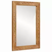 sieninis veidrodis 70 x 50 cm Apdirbta mediena ir stiklas