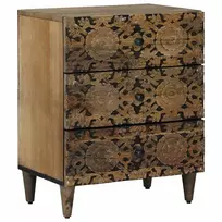 Lovos spintelė Ruda 50 x 33 x 60 cm Kietas mango medis
