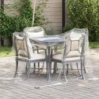 Skaidrus brezentas su kilpelėmis, 2x2 m, PVC