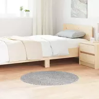 Neslystantis plaukuotas kilimas Pilka 90 x 90 cm PP