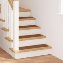 Slydimui atsparūs laiptų kilimėliai 15 pcs Geltona 75 x 20 cm