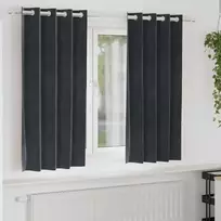 Užtemdymo užuolaidos 2 pcs Tamsiai pilka 140 x 175 cm Aksomas