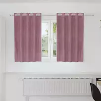 Užtemdymo užuolaidos 2 pcs Tamsiai rožinė 140 x 140 cm Aksomas