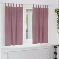 Užtemdymo užuolaidos 2 pcs Tamsiai rožinė 140 x 175 cm Aksomas