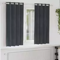 Užtemdymo užuolaidos 2 pcs Šviesiai pilka 140 x 175 cm Aksomas