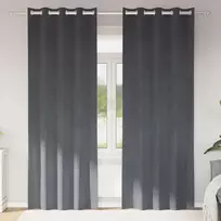 Užtemdymo užuolaidos 2 pcs Šviesiai pilka 140 x 245 cm Aksomas