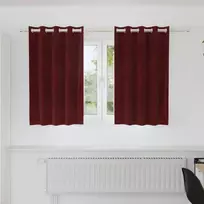 Užtemdymo užuolaidos 2 pcs Vyno raudona 140 x 140 cm Aksomas