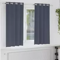 Užuolaidos su žiedais, blokuojančios šviesą 2 pcs Antracitas
