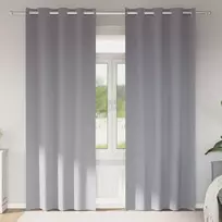 Užuolaidos su žiedais, blokuojančios šviesą 2 pcs