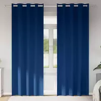 Užuolaidos su žiedais, blokuojančios šviesą 2 pcs